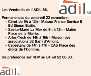 Publication Facebook 4- Les Vendredis de l'ADIL 66.